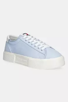 Кроссовки FLATFORM CANVAS SNEAKER Tommy Jeans, синий