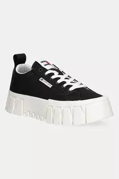Кроссовки FLATFORM SNEAKER NYLON Tommy Jeans, черный