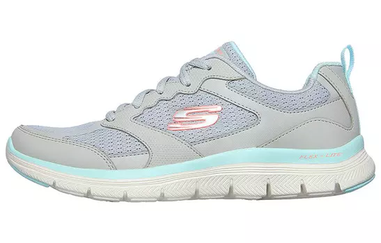 Кроссовки Flex Appeal 4.0 женские с низким верхом светло-голубого цвета Skechers