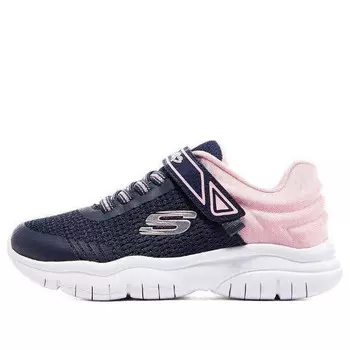 Кроссовки flex blast 'navy pink' Skechers, синий