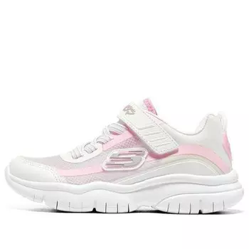 Кроссовки flex blast 'white pink' Skechers, белый