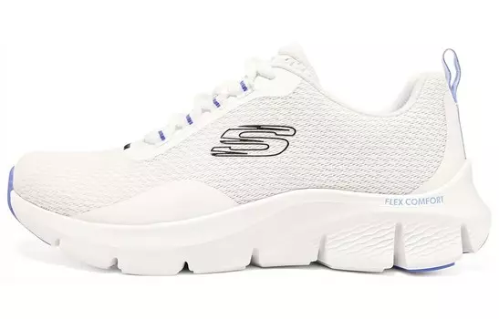 Кроссовки Flex Comfort Lifestyle женские с низким верхом, белые/синие/черные Skechers
