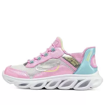 Кроссовки flex glide 'pink blue' Skechers, розовый