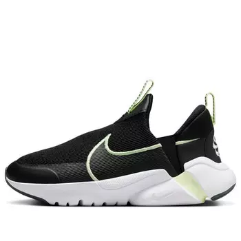 Кроссовки flex plus 2 'black barely volt' Nike, черный