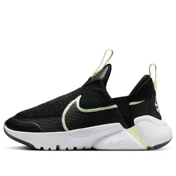 Кроссовки flex plus 2 'black barely volt' Nike, черный