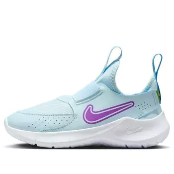 Кроссовки flex runner 3 'glacier blue university blue chlorophyll hyper violet' Nike, голубой