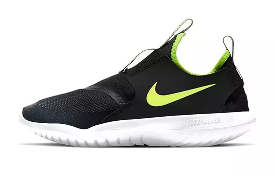 Кроссовки Flex Runner женские с низким верхом, черные/зеленые Nike