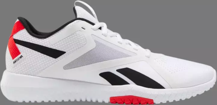Кроссовки flexagon force 2 'black instinct red' Reebok, белый