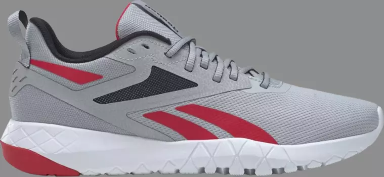 Кроссовки flexagon force 4 'grey vector red' Reebok, серый