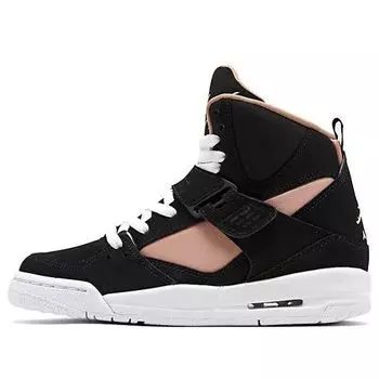 Кроссовки flight 45 высокие розовые Air Jordan, черный