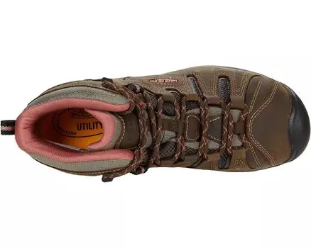 Кроссовки Flint II Mid Waterproof Soft Toe KEEN Utility, каскад браун