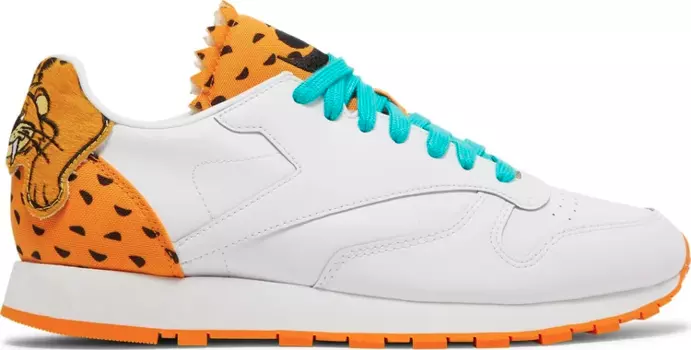 Кроссовки flintstones meet jetsons x classic leather 'baby puss' Reebok, белый