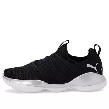 Кроссовки flourish low top black/silver/white Puma, черный