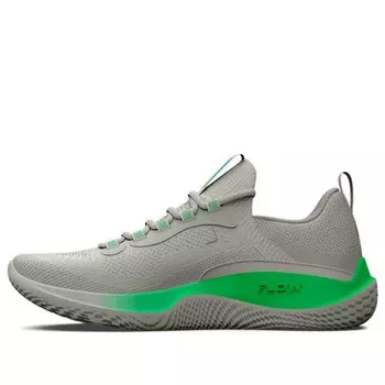 Кроссовки flow dynamic 'white clay green screen' Under Armour, серый