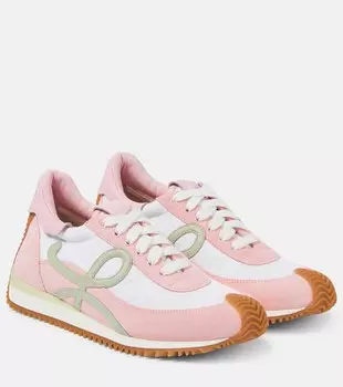 Кроссовки flow runner с замшевой отделкой Loewe, мультиколор