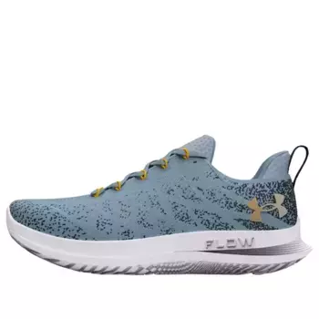 Кроссовки flow velociti 3 'blue granite tahoe gold' Under Armour, голубой