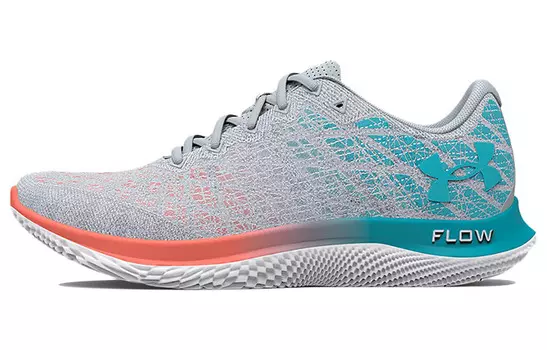 Кроссовки Flow Velociti Wind 2 женские с низким верхом серо-синие Under Armour