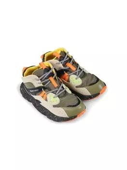 Кроссовки FLOWER MOUNTAIN KIDS со вставками, зеленый