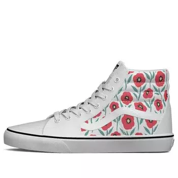 Кроссовки flowers sk8-hi sneakers multicolor white Vans, белый