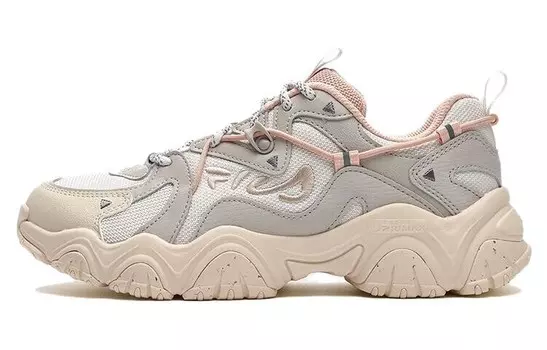 Кроссовки Fluid 4 Chunky женские низкие серебристо-розовый Fila, цвет Silver Pink