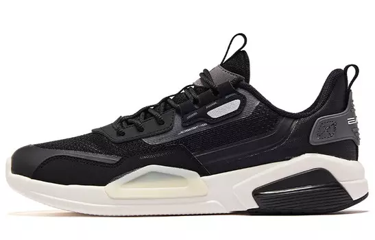 Кроссовки Fluttered Running Shoes Men Low-top Positive Black/Microcrystalline White/Calm Gray Erke