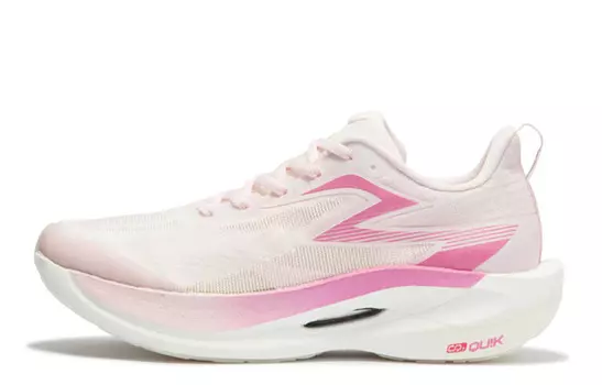 Кроссовки Fly 2ET унисекс с низким верхом, чисто-белые, пудровые/пудровые, жевательная резинка 361°