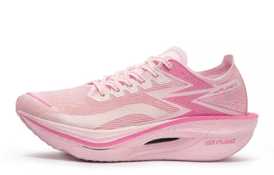 Кроссовки Fly Burn 3 унисекс с низким верхом, чисто-белые, пудровые/пудровые, жевательная резинка 361°