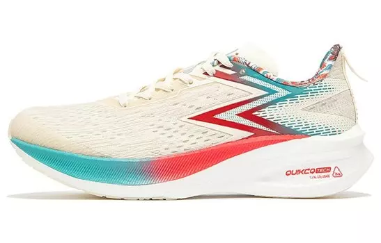 Кроссовки Flying ET для бега мужские с низким верхом, овсяные, молочные/глазированные, фарфорово-зеленый 361°