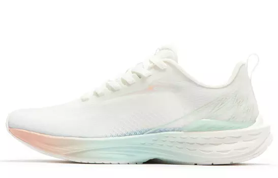 Кроссовки Flying Fish 3.0 женские с низким верхом, белые/зеленые 361°