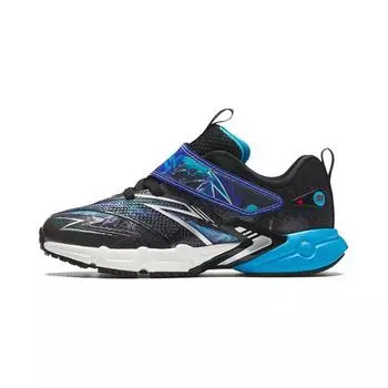 Кроссовки Flying Knight Kids PS Low-top Black/Ocean Blue/Silver Anta Kids, черный