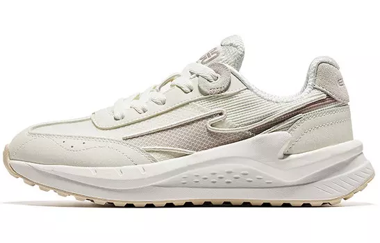 Кроссовки Flying Lifestyle женские с низким верхом из микрокристаллического материала белого/бежевого цвета Erke