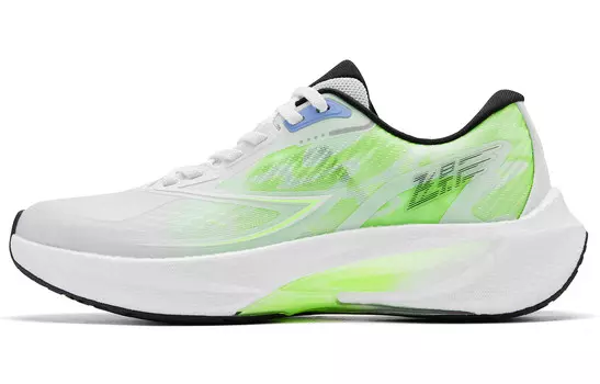 Кроссовки Flying Shadow 4.0 мужские с низким верхом, белые/зеленые Qiaodan