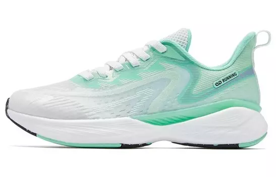 Кроссовки Flying Shadow Team1.0 мужские с низким верхом, белые/зеленые Qiaodan