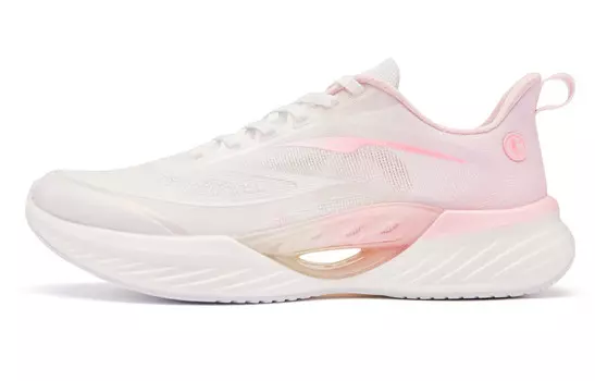 Кроссовки Flying Shadow Team2.0 мужские с низким верхом, белые/розовые Qiaodan