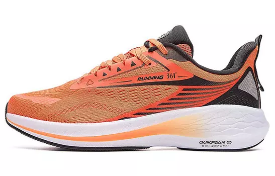 Кроссовки Flying Wing для бега мужские с низким верхом оранжево-черный 361°