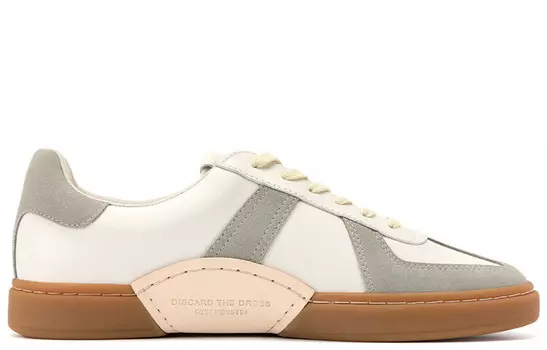 Кроссовки FOOT INDUSTRY Skateboarding Shoes Unisex Low-top, белый/серый