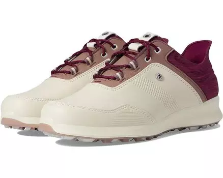 Кроссовки FootJoy Stratos Spikeless Luxury Casual, цвет Vanilla/Merlot
