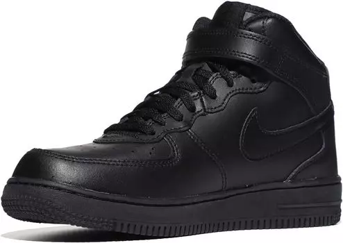 Кроссовки Force 1 Mid Le Nike, цвет Black/Black