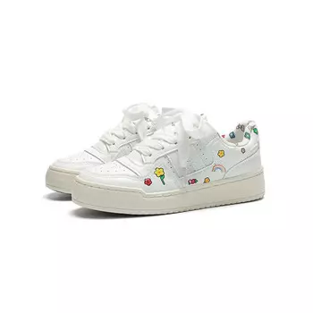 Кроссовки Forever 21 Skateboarding Shoes Unisex Low-top, цвет White graffiti