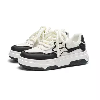 Кроссовки Forever 21 Skateboarding Shoes Women's Low-top, белый/черный