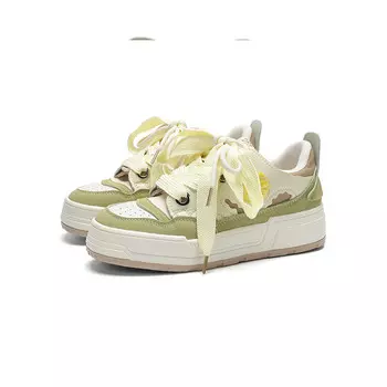 Кроссовки Forever 21 Skateboarding Shoes Women's Low-top, цвет Lemon