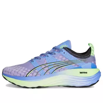 Кроссовки foreverrun nitro 'elektro purple fizzy lime' Puma, синий