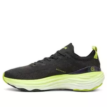 Кроссовки foreverrun nitro running shoes 'black solar green' Puma, черный