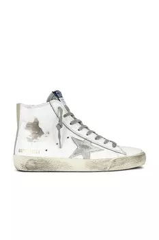 Кроссовки Фрэнси Golden Goose, цвет White, Silver, & Milk