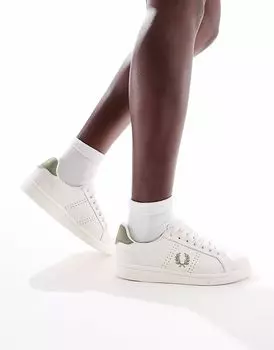 Кроссовки Fred perry B721 из кожи белого цвета