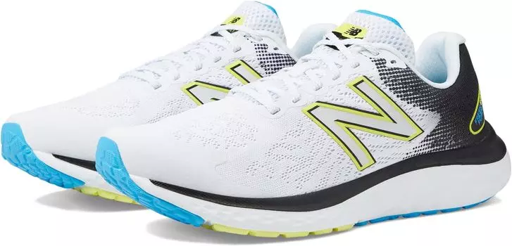 Кроссовки Fresh Foam 680v7 New Balance, цвет White/Vibrant Sky