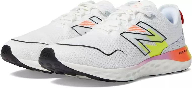 Кроссовки Fresh Foam Sport New Balance, цвет White/Neon Dragonfly