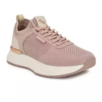 Кроссовки Freska на каждый день со шнуровкой и круглым носком Nine West, цвет light pink