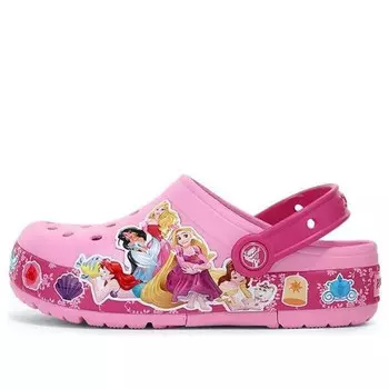 Кроссовки fun lab princess band light clogs 'pink' Crocs, розовый