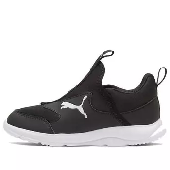 Кроссовки fun racer slip-on 'black white' Puma, черный